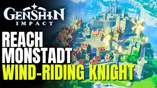 Genshin Impact Reach Mondstad - Meet the Stormterror dragon