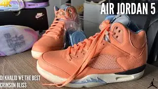 Air Jordan 5 DJ Khaled We The Best Crimson Bliss On Feet Review