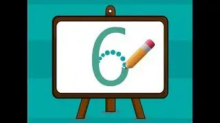 Learn the number 6 - Learn how to trace number.