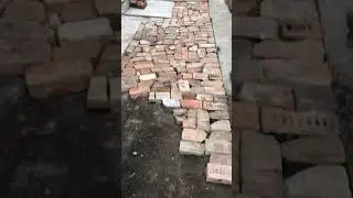 DIY MADE OF OLD BRICKS . Что можно сделать из старого битого кирпича )
