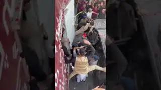 Firing on Imran khan container