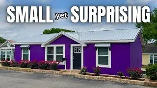 WOW, CUTEST lil' mobile home on the MARKET! Prefab House Tour