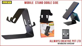 Burden Free Double Sided Mobile Phone Holder Table Desk Stand Aluminum Alloy Stand MetalMobile Holde