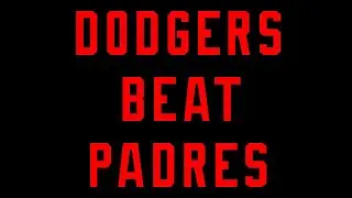 Los Angeles Dodgers Beat San Diego in Divison Series