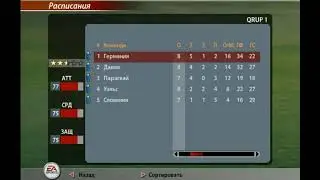 FIFA SOCCER ФУТБОЛ ЧМ Группа 1 Турнирная таблица Обзор