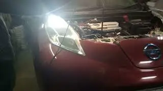 ДХО в указатель поворота фары Nissan Leaf