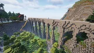 Minecraft Bridge Build Timelapse (Survival)