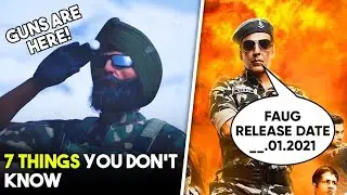 faug release date announced😱|faug anthem song 🤩 7 Things you don't know  about Fauji game|Guns||