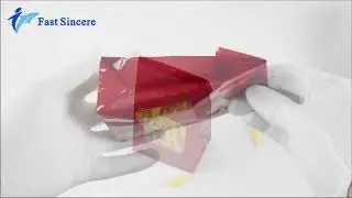 Full Printed Cellophane Square Bottom Bag