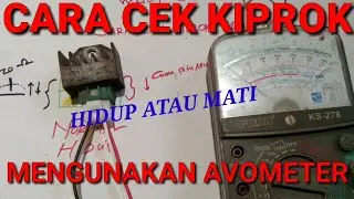 How to Check Motor Kiprok With Analog Multitester/Avometer ||  kiprok path