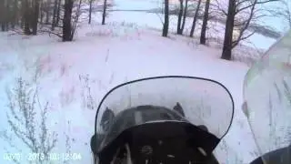 Покатушки на снегоходе YAMAHA, в погоне за совой#1