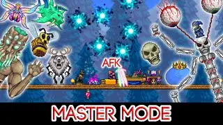 Can You Beat All Master Mode Bosses When You Are AFK? - Terraria 1.4.4.9