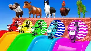 5 Giant Duck, Monkey, Piglet, chicken, dog, cat, cow, Sheep, Transfiguration funny animal 2023