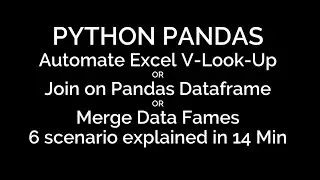 Python Pandas  Merge Two Dataframes | Automate Excel VLookup | Join Dataframes | V lookup Dataframes