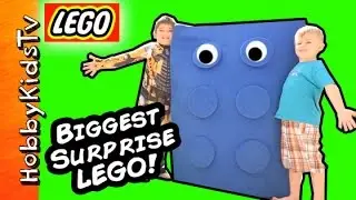 GIANT LEGO Brick! By HobbyKidsTV