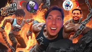 We got Chained Together 🍷🗿 | With Zerox FF and 4Flag Gamer| The funniest game I’ve ever played 😂