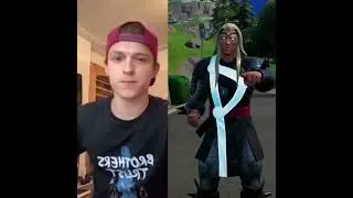 TOM HOLLAND React To Thor in FORTNITE⚡️⚡️ #thorloveandthunder #fortnite