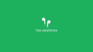 Use earphones green screen background | Use headphone chrome key