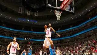 Slam dunk of Michael Jordan - данк через игрока