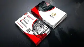 Make Professional business cards design - Photoshop Cc Tutorial