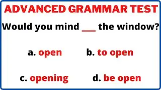 Difficult/Advanced English Grammar Quiz- 30 Question Level Test | English MasterClass 