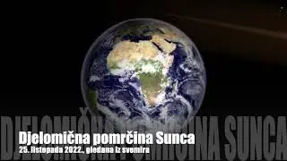 Djelomična pomrčina Sunca 25. 10. 22.