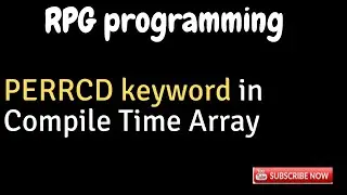 PERRCD keyword in Compile Time Array in RPG AS400