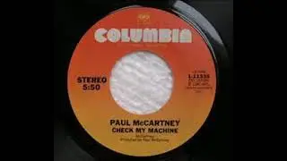 Paul McCartney 🕺🎼 Check My Machine 🎤 1980🎤