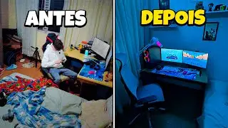 Reformei o Quarto Bagunçado do meu Amigo!