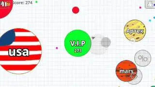 Играем в Agar.io меня  зажали