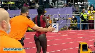Фатима Диаме - Прыжки в длину | Чемпионат мира 2022 года в помещении (1080p)