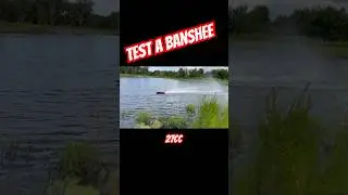 Test a 7018/3 progressive BansheeRC Boat 27cc #zenoah #rcboat #racing #boatengine #rcboating