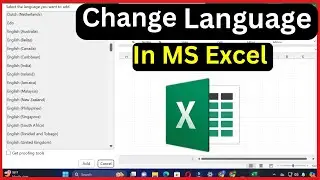 how to change language in excel | change language in excel