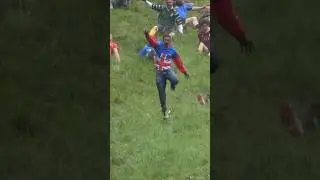 Craziest Sport on the Planet 😂 #cheeserolling