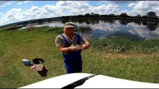 Ловля карася на донку в речке Южный буг! Выходной удался!