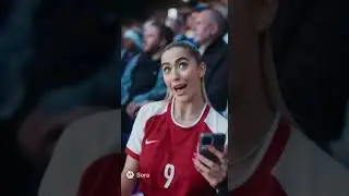 Body swap with a football girl on the middle of the match 