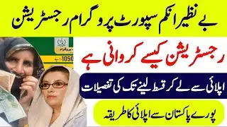 How to register in bisp ahsas kafalat program 2024[Benazir income support program registration guide