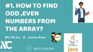 Find Odd and Even  Numbers in array in java ? Full Explanation within 2 minutes . # java tutorial