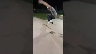 Kickflip up ramp and Ollie over cone #fyp #shorts