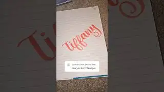 Hi Tiffany!! #calligrahy #handwriting #lettering #commentyourname #subscribe #trending