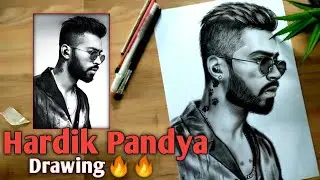 Hardik Pandya Drawing || Mumbai Indians Drawing || Realistic Pencil Drawing