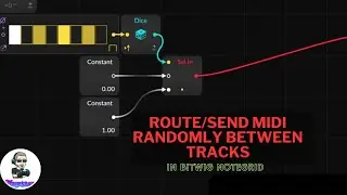 Randomly routing midi between two tracks in Bitwig via NoteGrid