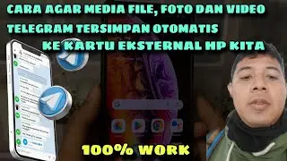 Cara Agar Media File, Foto Dan Video Yang Dikirim Ke Telegram Tersimpan Otomatis Ke SD Card Kita