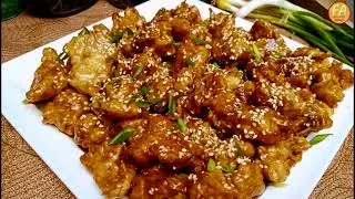 Authentic Cantonese Sesame Chicken | Fried Saucy Chicken with Sesame | #embellishyourdine_in 