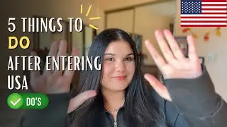 Top 5 things to Do after landing in USA || #f1visainterview #usavisa #studentvisa
