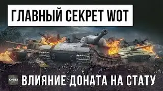 РАСКРЫТ ГЛАВНЫЙ СЕКРЕТ WORLD OF TANKS! КАК ВЛИЯЕТ ДОНАТ НА СТАТИСТИКУ...