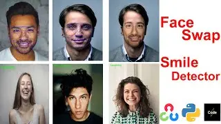 Face Detection & Swapping with Smile Detection in Python