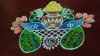 #easy rangoli for sankranthi 2024🌺kolams for compititions🌻latest muggulu for pongal festival