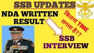 NDA-148 COURSE SSB DATES CAME??//TIME GAP BETWEEN WRITTEN RESULT AND SSB DATES//COMING SOON/NDA/CDS/