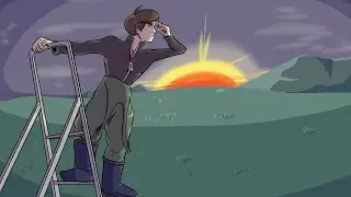 A Brave Man Explores a Dark Cave